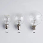 G50 Wax Warmer Bulbs - 25 Watt Clear Incandescent Light Bulbs for Scentsy Warmers, Long Lasting 6 Pack with E12 Candelabra Base