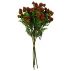 55cm Craspedia Stem Red Artificial-3