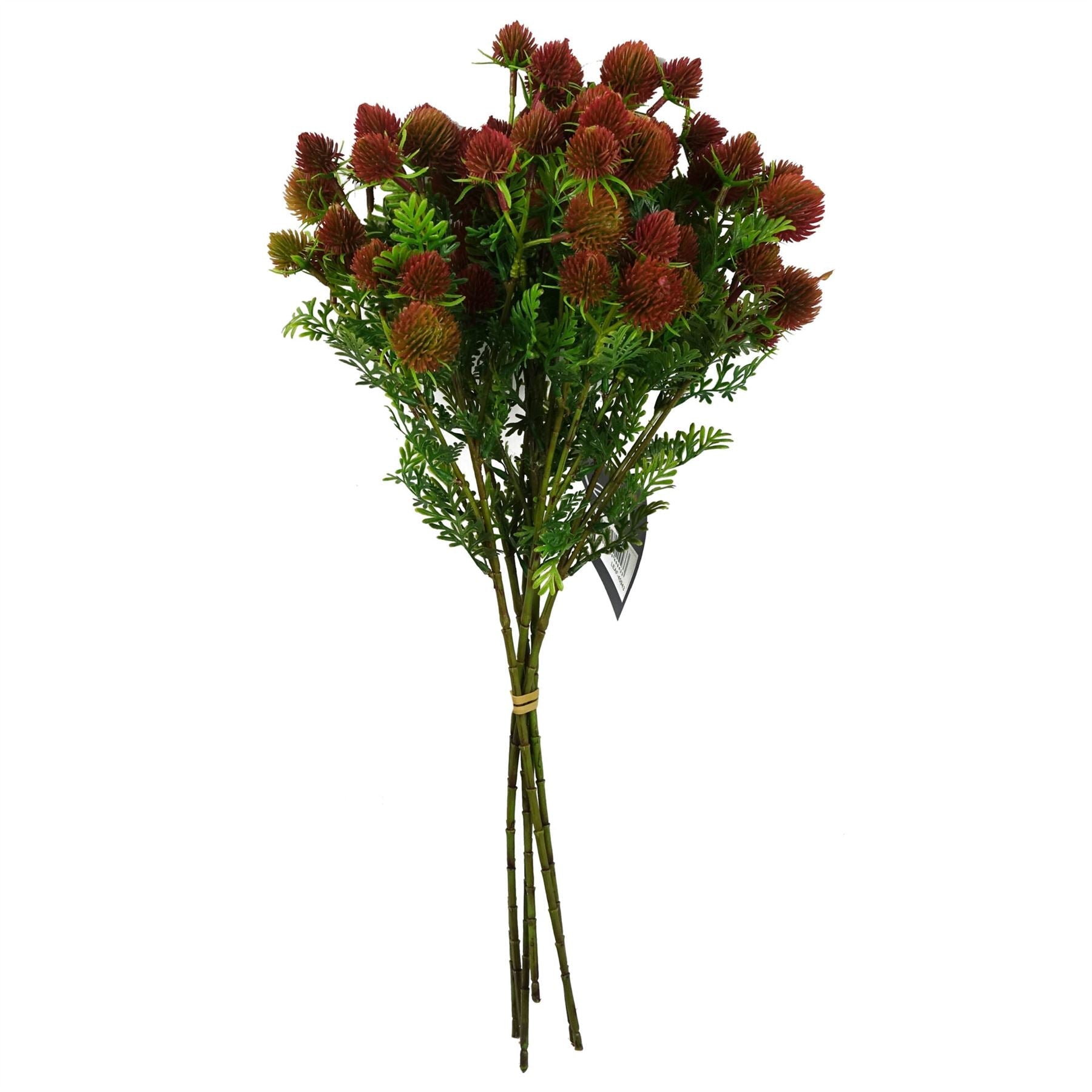 55cm Craspedia Stem Red Artificial-3
