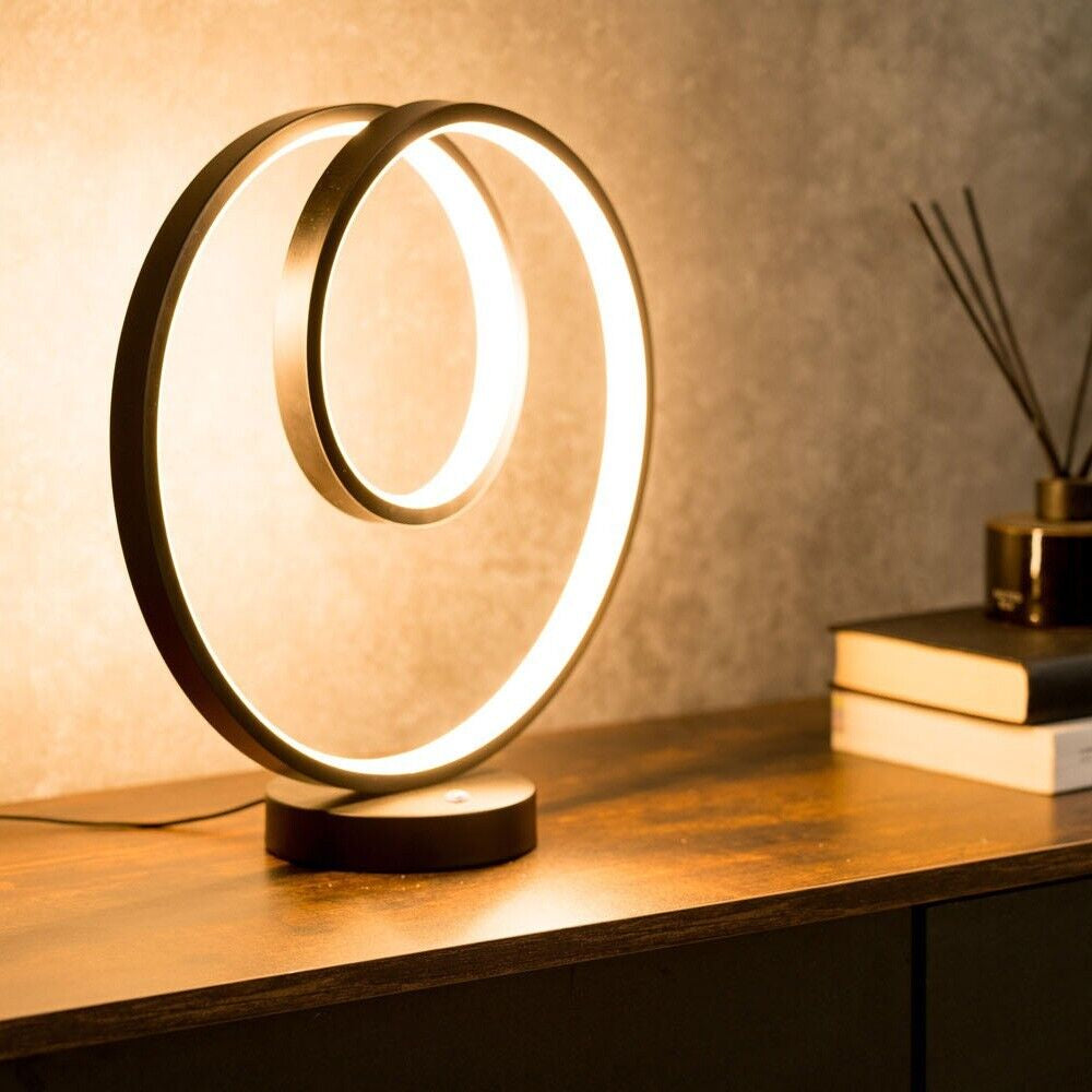 Black LED Touch Table Lamp for Bedroom and Living Room
