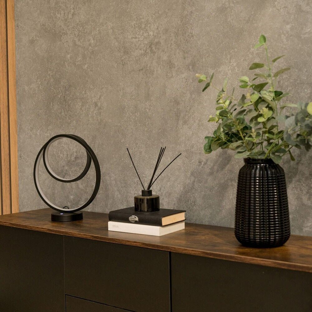 Black LED Touch Table Lamp for Bedroom and Living Room