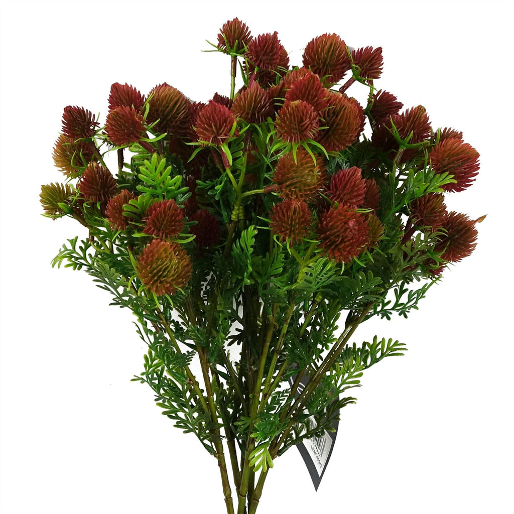 55cm Craspedia Stem Red Artificial-4