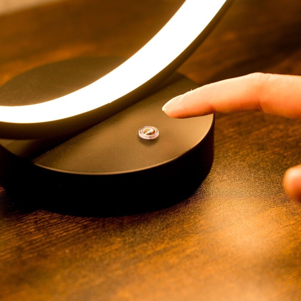 Black LED Touch Table Lamp for Bedroom and Living Room