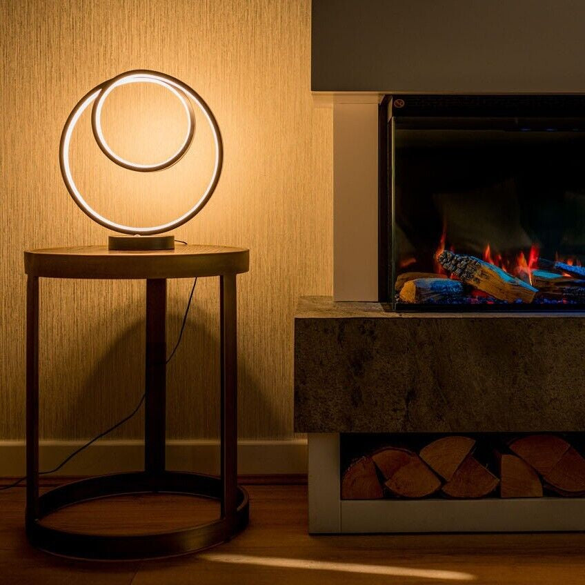 Black LED Touch Table Lamp for Bedroom and Living Room