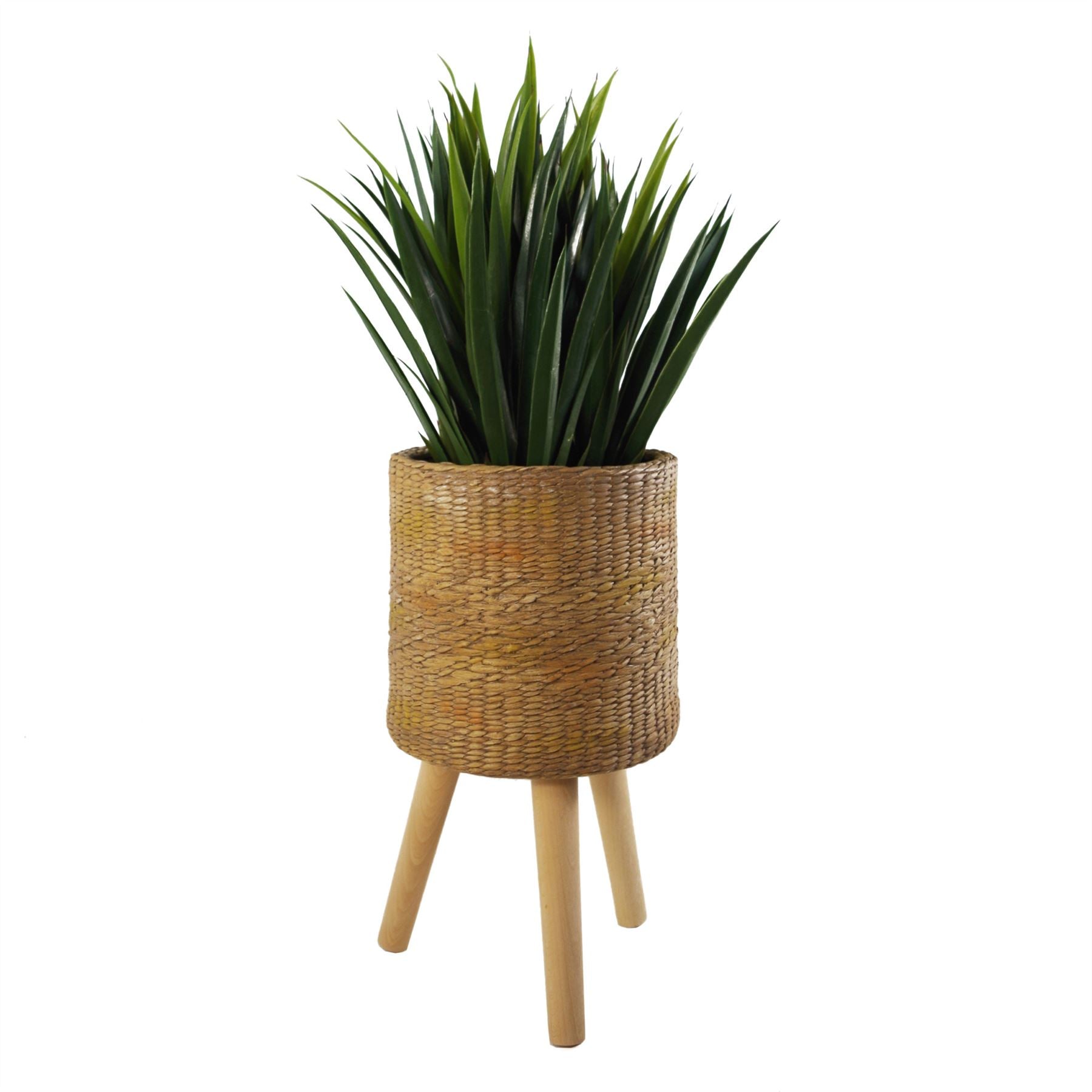 Rattan Effect Composite Planter-3