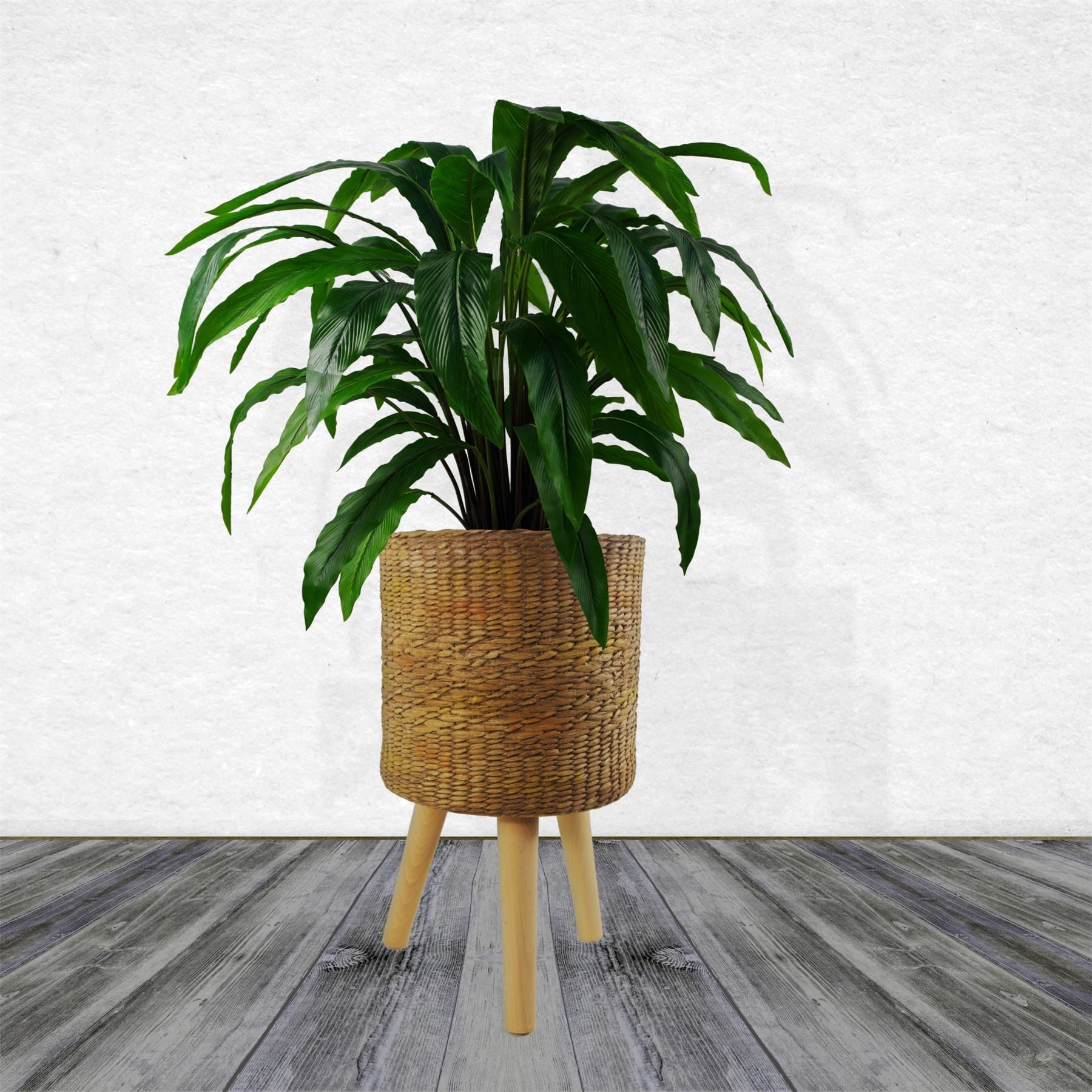 Rattan Effect Composite Planter-1